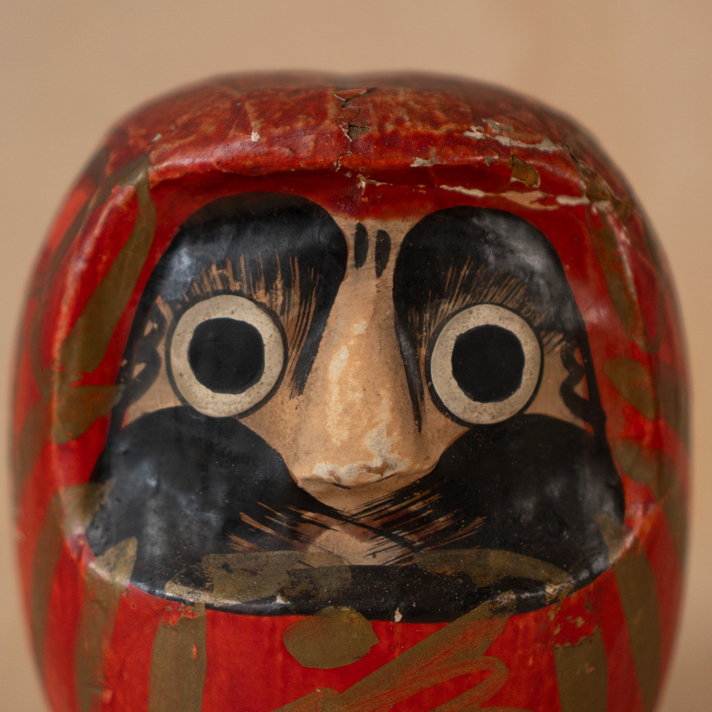 Vintage Japanese Paper Daruma Okiagari Toy