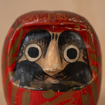 Vintage Japanese Paper Daruma Okiagari Toy