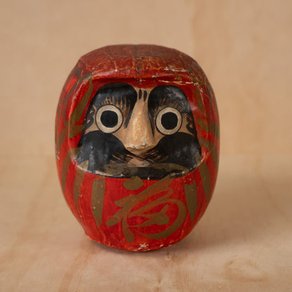 Vintage Japanese Paper Daruma Okiagari Toy