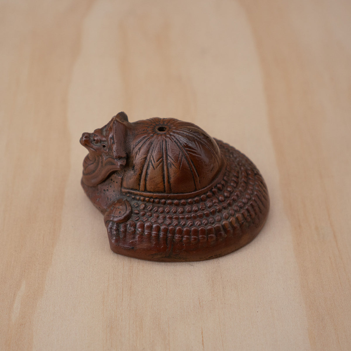 Antique Japanese Ceramic Suiteki water pourer - Samurai Kabuto Helmet