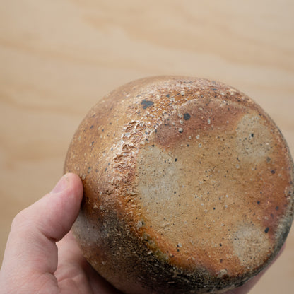 Vintage Japanese Ceramic Wabi Sabi Shigaraki Wall Vase