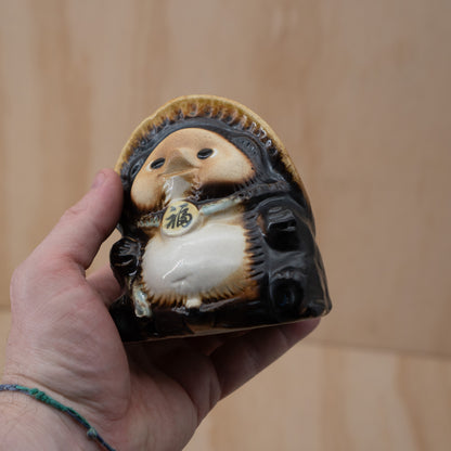 Vintage Japanese small Tanuki figure from Shiga