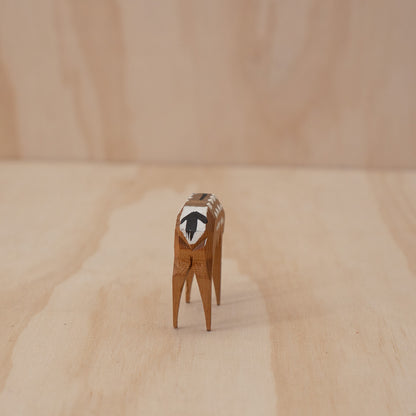 Vintage Japanese Showa Period Ittobori Carved Deer - Nara