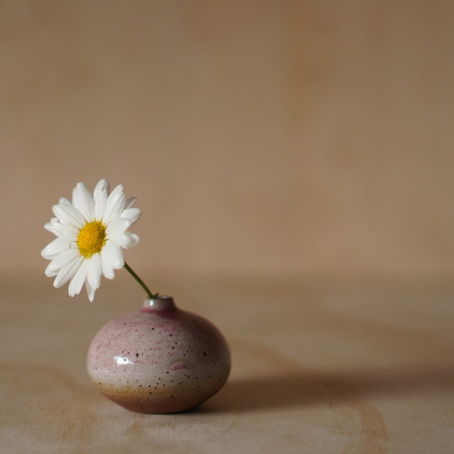 Vintage Japanese small pink vase