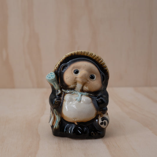 Small Ceramic Japanese Tanuki Money Box