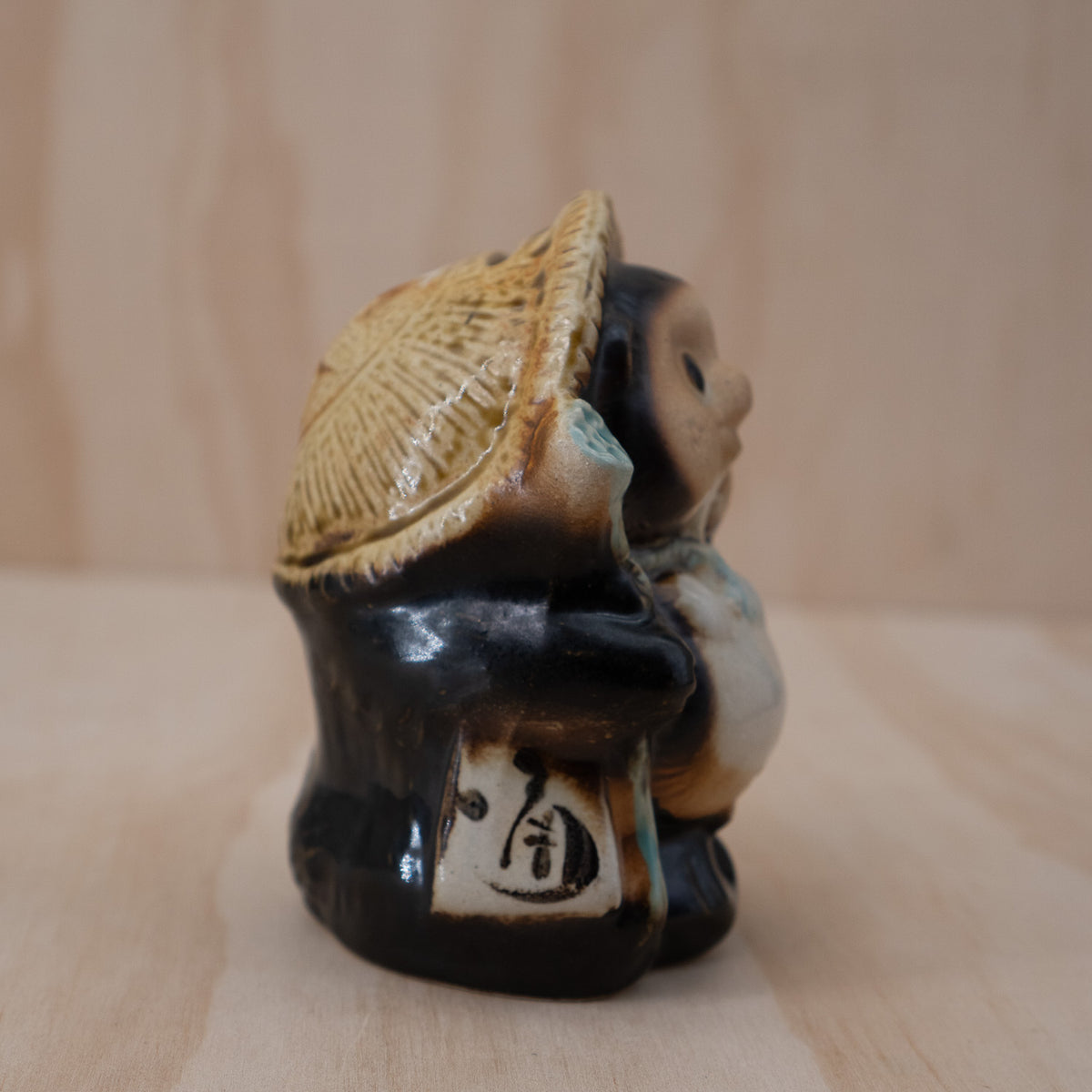 Small Ceramic Japanese Tanuki Money Box