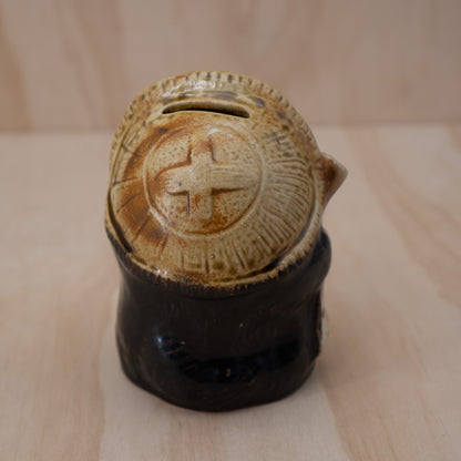 Small Ceramic Japanese Tanuki Money Box