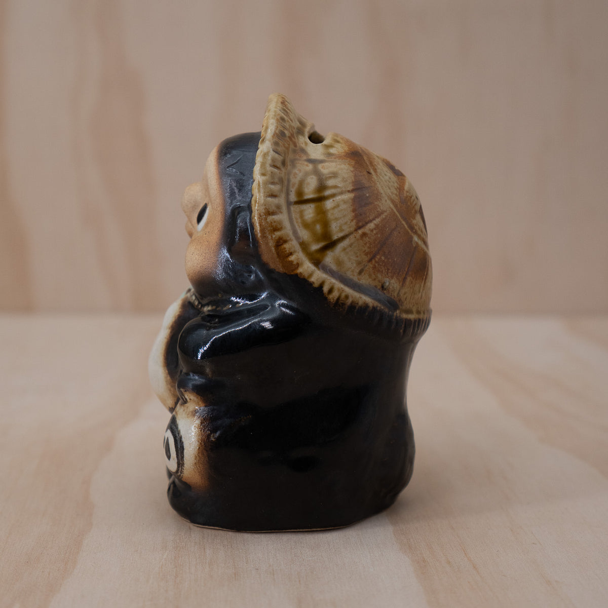 Small Ceramic Japanese Tanuki Money Box