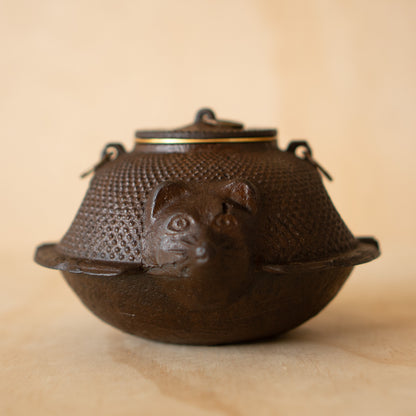 Vintage Tanuki Chagama ash tray container