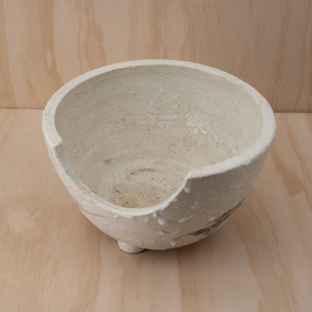 Vintage Japanese Shino Tea Ceremony Hibachi Burner - Bowl