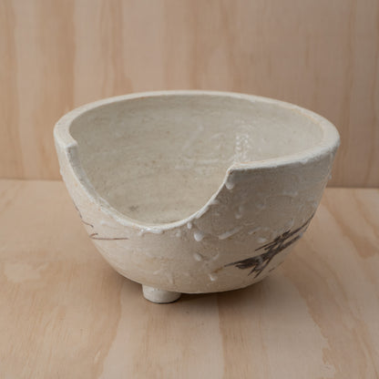 Vintage Japanese Shino Tea Ceremony Hibachi Burner - Bowl