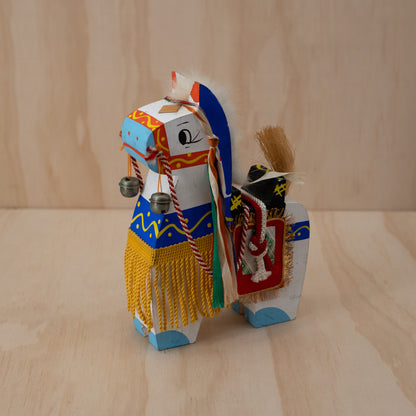 Vintage Japanese Folk Toy Horse - Chagu Chagu Umakko - White