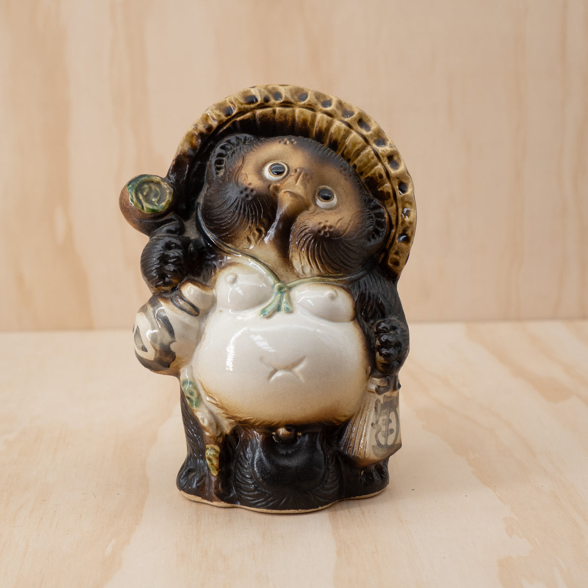 Vintage Japanese Tanuki figure from Shiga