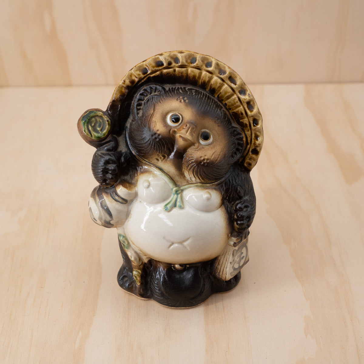 Vintage Japanese Tanuki figure from Shiga