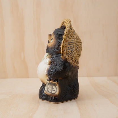 Vintage Japanese Tanuki figure from Shiga