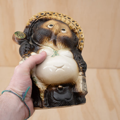 Vintage Japanese Tanuki figure from Shiga