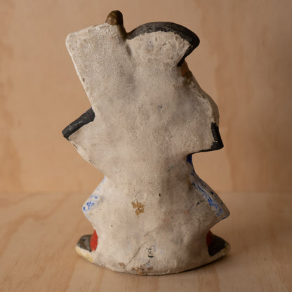 Vintage Japanese Inabata Clay Festival Samurai Doll