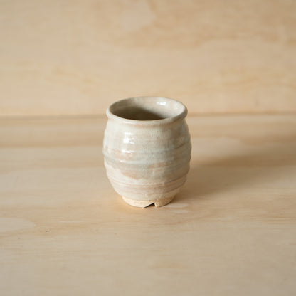 Japanese White Shino Glazed Tea cup