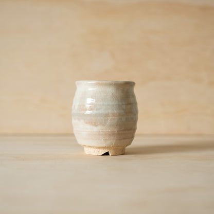 Japanese White Shino Glazed Tea cup