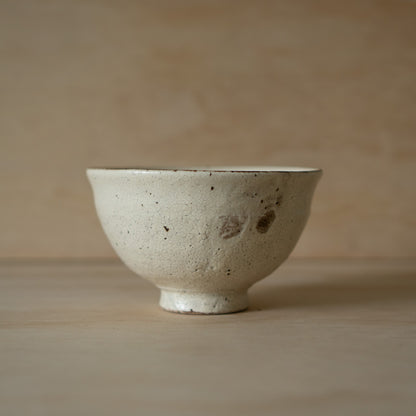 Japanese White Glazed Ceramic Bowl
