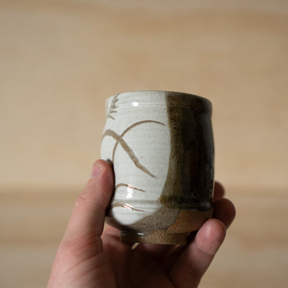 Japanese Tea Cup with Incised Grass design