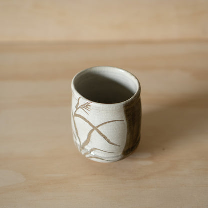 Japanese Tea Cup with Incised Grass design