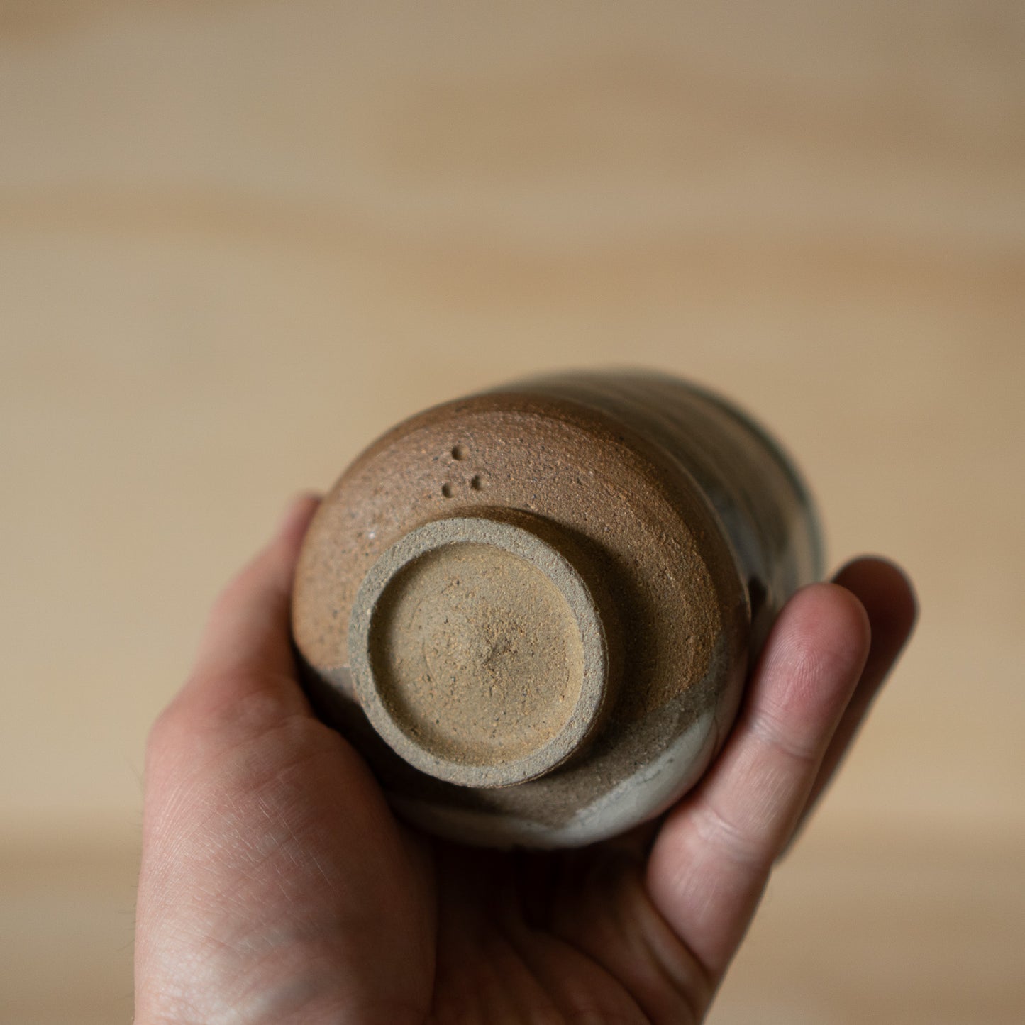 Japanese Tea Cup with Incised Grass design