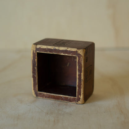 Antique Japanese Lacquered wood Masu Box Measure go-masu