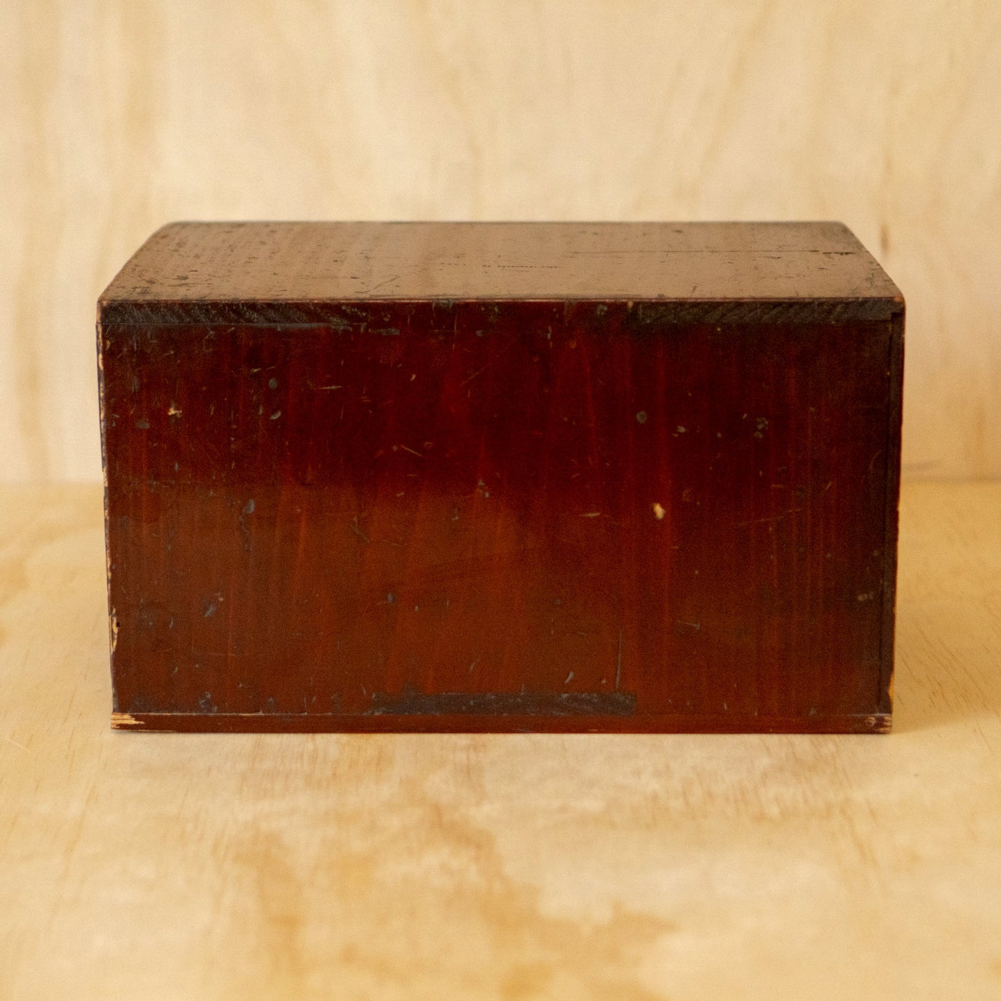 Antique Meiji Japanese 2 Drawer Box with Iron Handles
